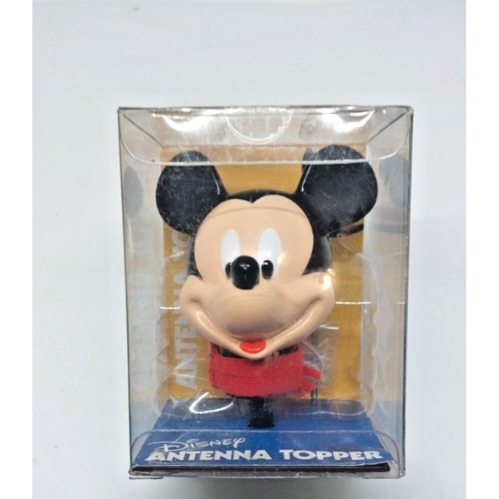 Vintage Collectible Disney Antenna Topper Ornament - Mickey Mouse with Scarf 3"